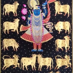 Shinathji with Golden Cow